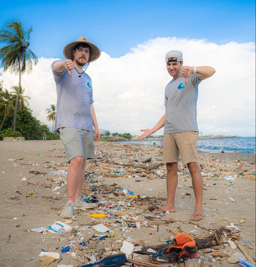 El youtuber MrBeast logró animar a la comunidad a retirar más de 17.000 toneladas de basura del océano