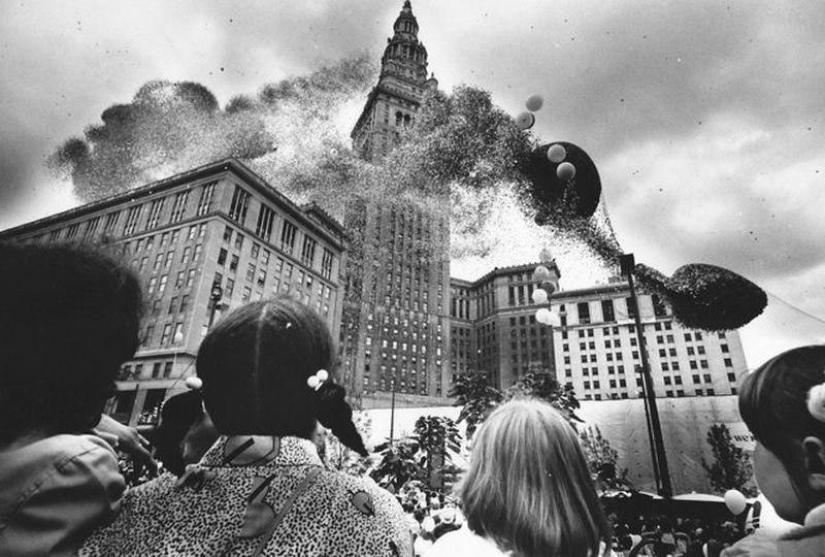 En 1986, Cleveland fue atacado por ... globo
