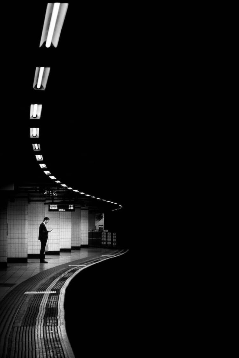 En blanco y negro fotografía de la calle por eminentes maestros de la fotografía de la calle de Alan Schaller