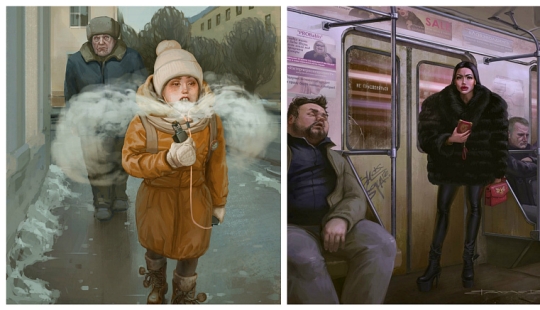 En broma y en serio: grotesco y realismo en las pinturas de Mikhail Vachaev