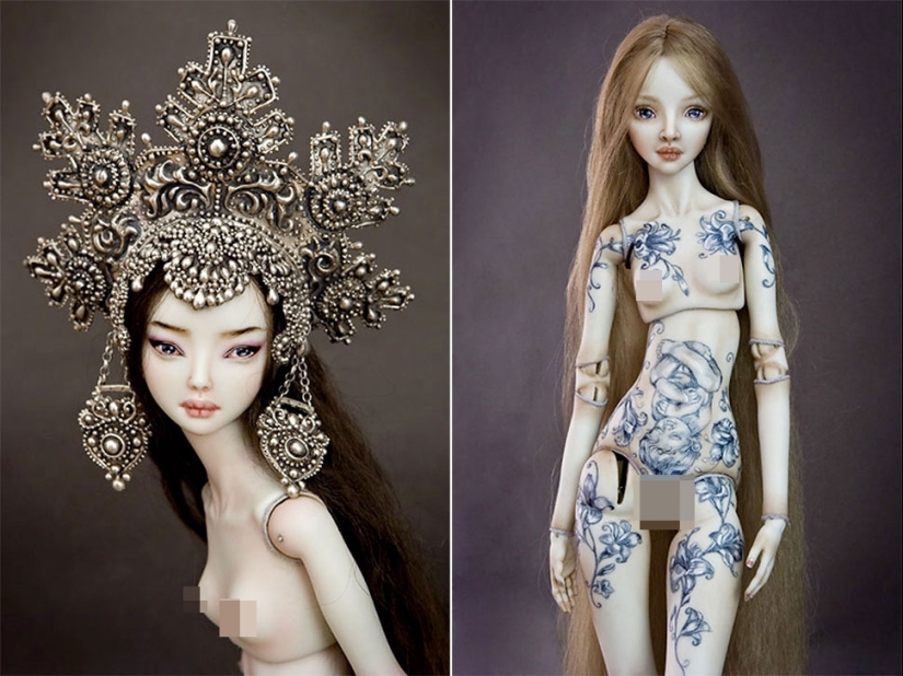 Enchanted and frighteningly erotic dolls by Marina Bychkova