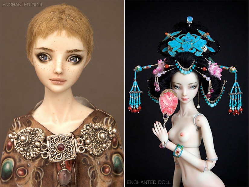 Enchanted and frighteningly erotic dolls by Marina Bychkova