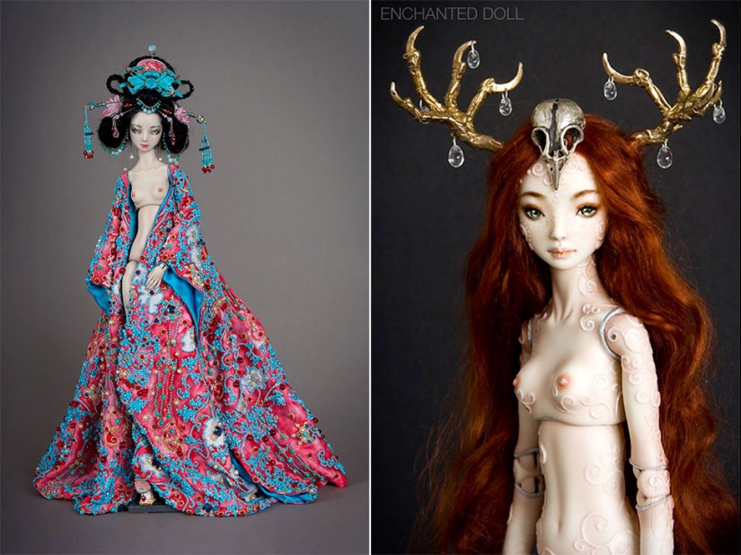 Enchanted and frighteningly erotic dolls by Marina Bychkova