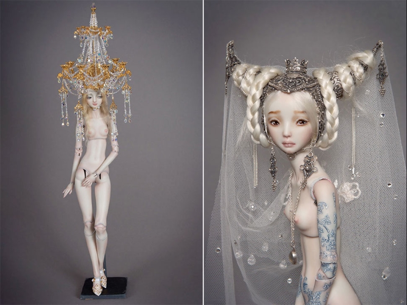 Enchanted and frighteningly erotic dolls by Marina Bychkova