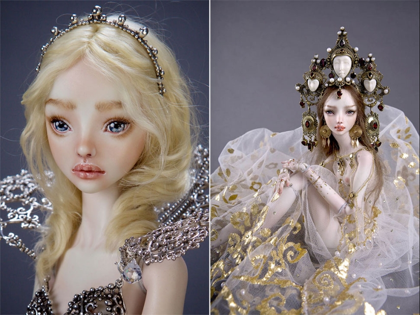 Enchanted and frighteningly erotic dolls by Marina Bychkova