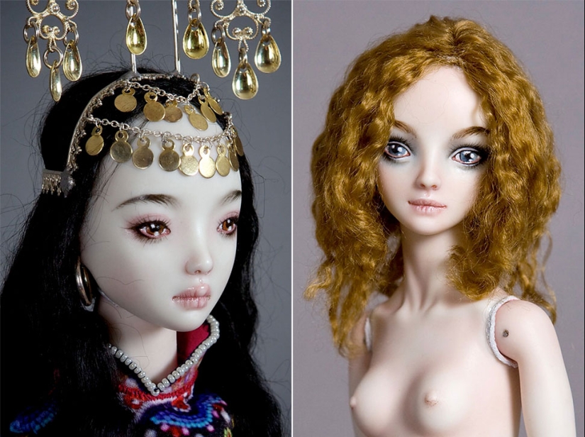 Enchanted and frighteningly erotic dolls by Marina Bychkova