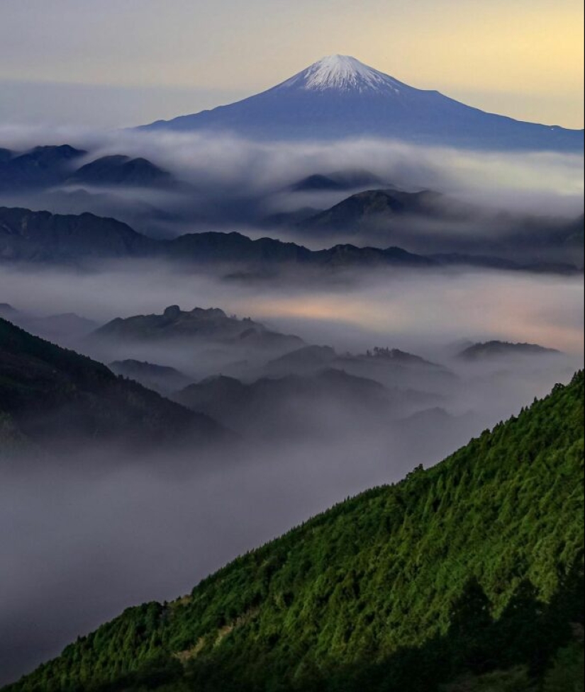 Enfermo terminal Fuji: baker Hasimuki Makoto y su foto de la montaña sagrada