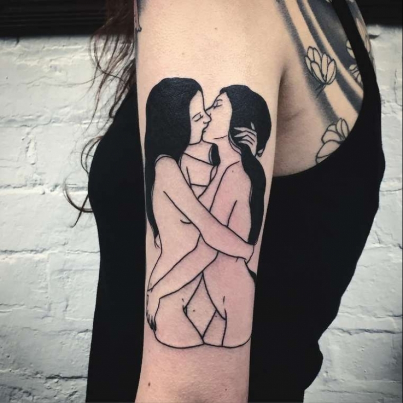 Erotic and dark tattoos from a French artist