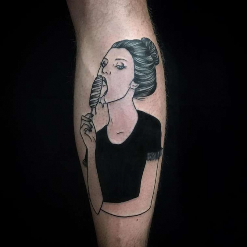 Erotic and dark tattoos from a French artist