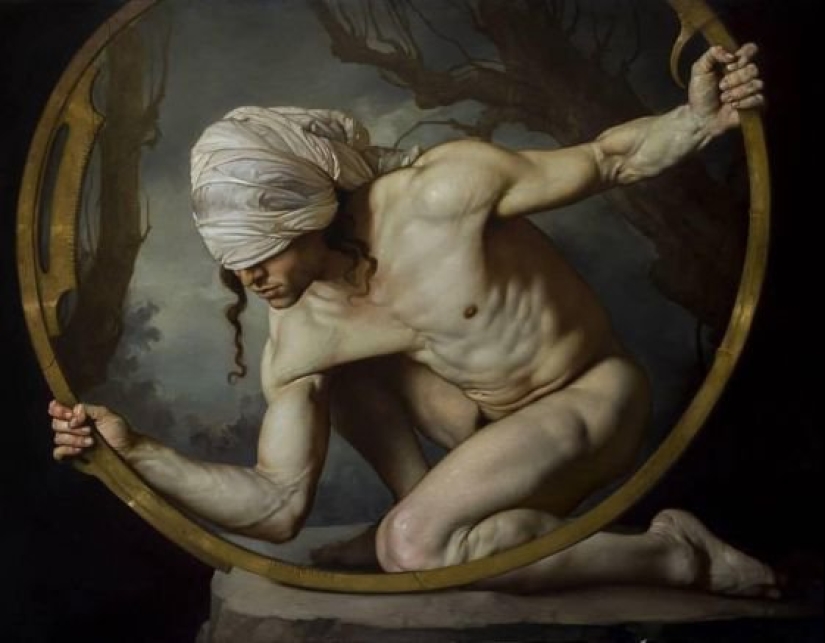 Erotismo oscuro en el estilo barroco del clásico moderno de la pintura Roberto Ferri