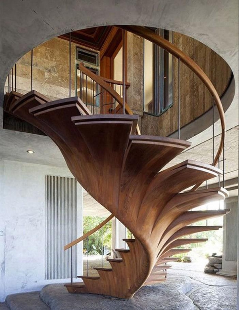 Escaleras de diseño que dan deleite estético