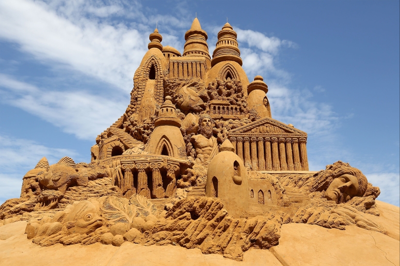 Esculturas épicas de arena dignas de un lugar en un museo