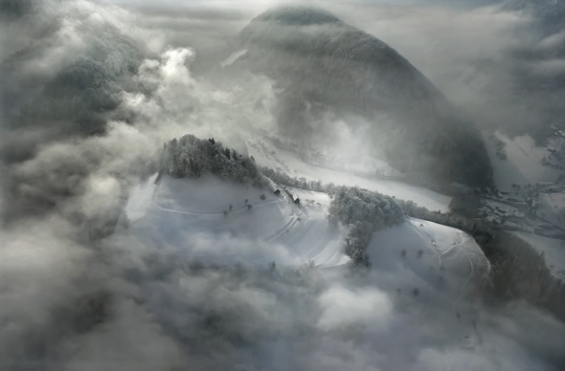 Eslovenia a partir de la altura de vuelo de los pájaros