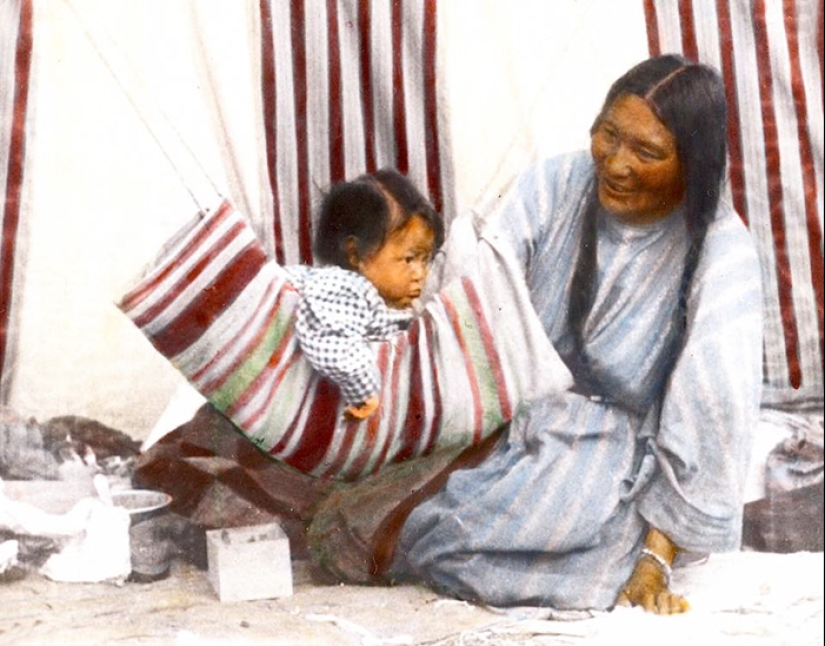 Estadounidense encontró foto a color de los Indios de finales del siglo xix