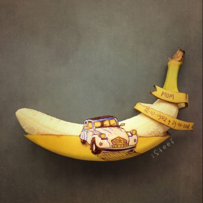 Este chico usa su creatividad para convertir plátanos en obras de arte, y aquí están sus 19 nuevas obras
