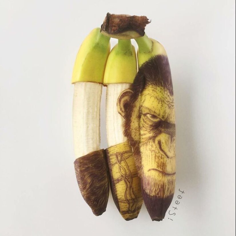 Este chico usa su creatividad para convertir plátanos en obras de arte, y aquí están sus 19 nuevas obras