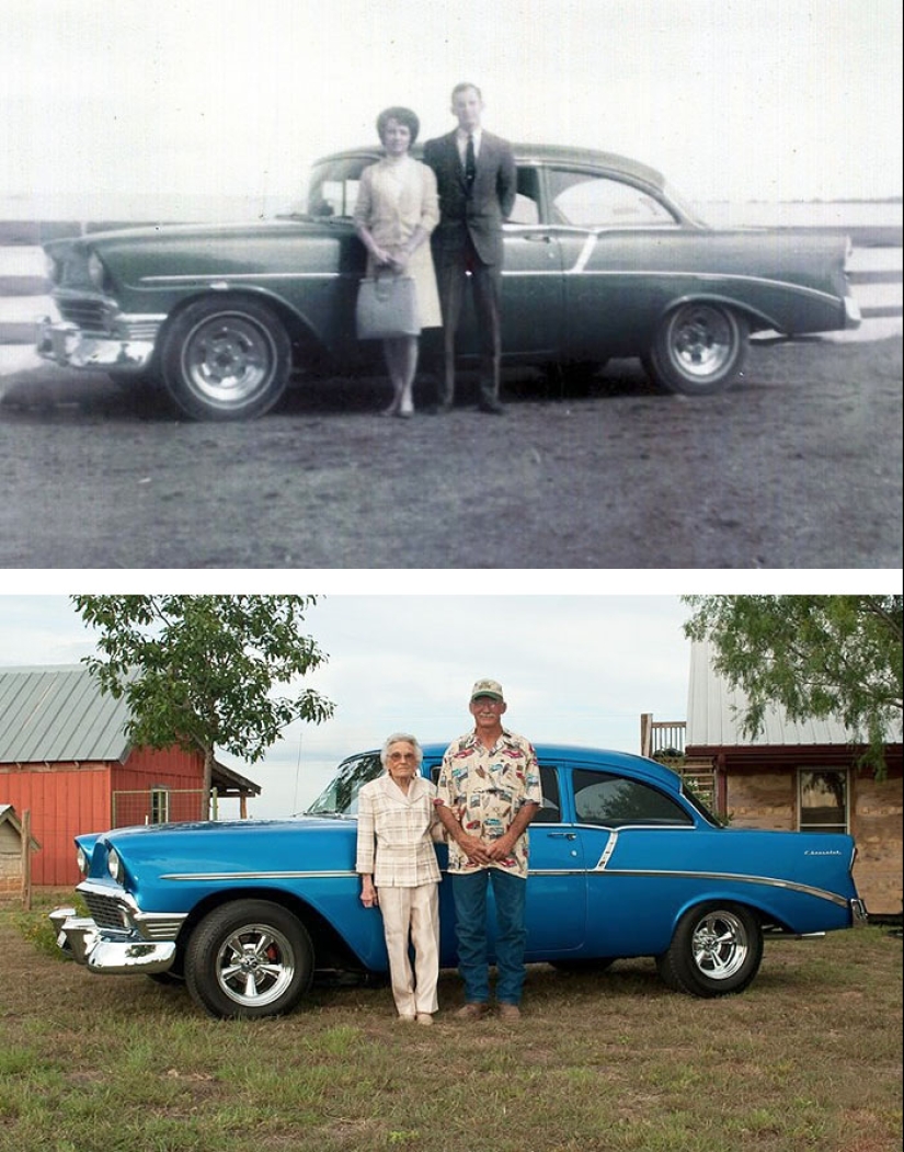 Eternal love: couples remaking my old photos many years later