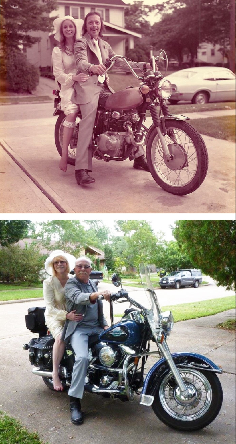 Eternal love: couples remaking my old photos many years later