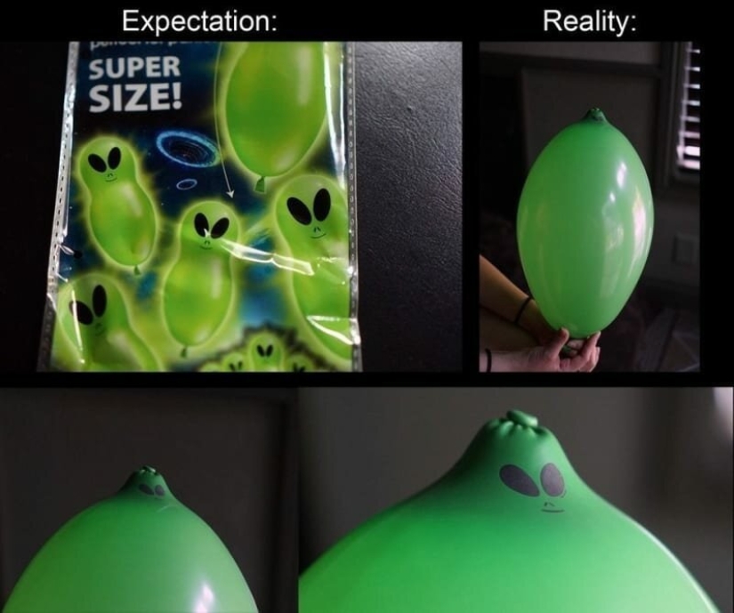 Expectation and reality: 25 incredible online shopping