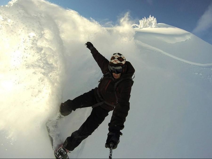 Extreme photos taken with a GoPro camera