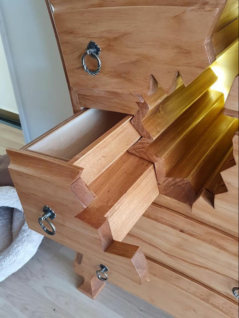 Fabulous "broken" furniture from a talented carpenter from New Zealand