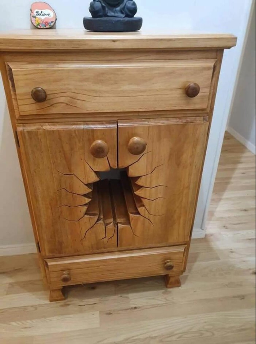 Fabulous "broken" furniture from a talented carpenter from New Zealand