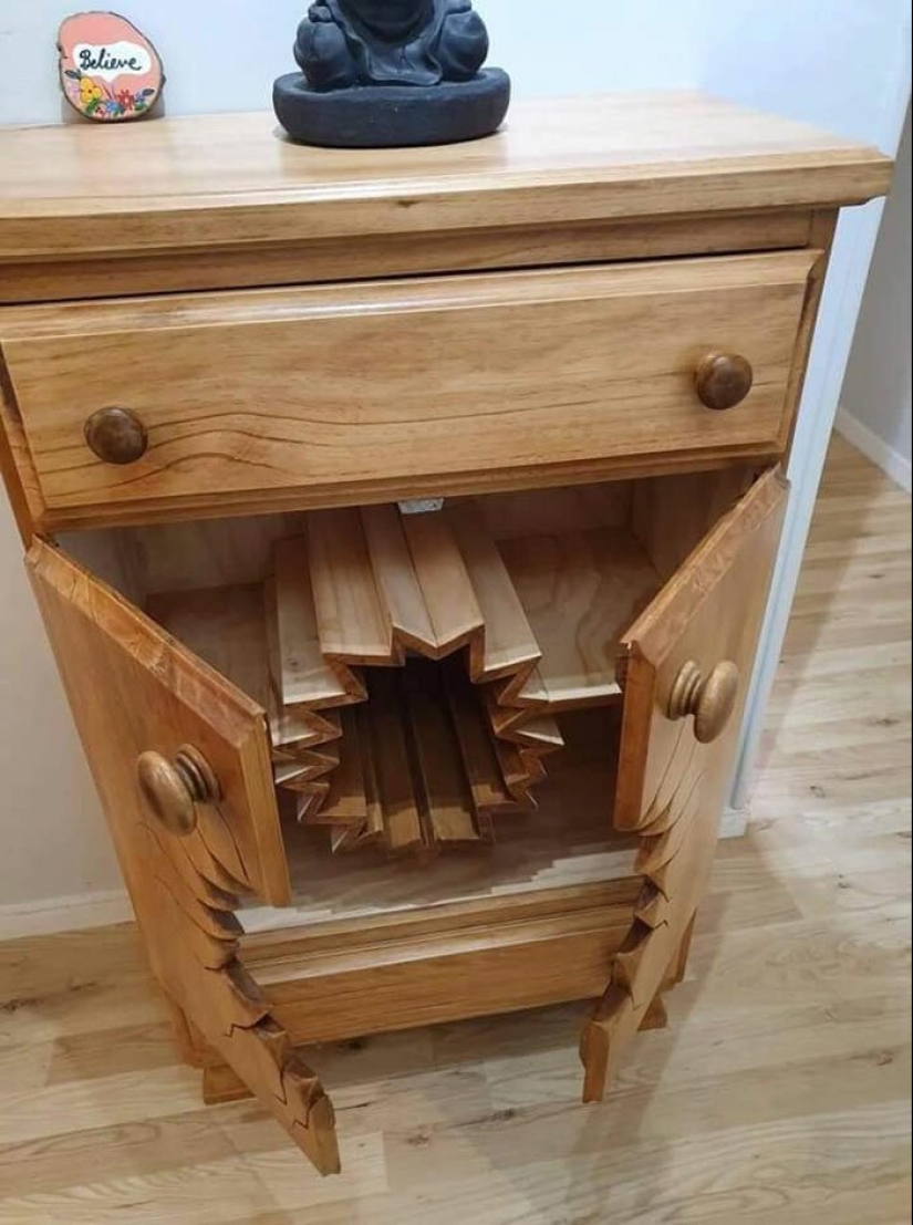 Fabulous "broken" furniture from a talented carpenter from New Zealand