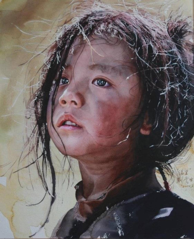 Fabulous Tibet in realistic watercolors by Liu Yunshen