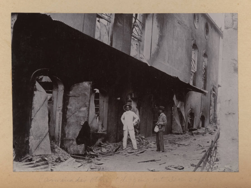 Face distorted in the throes of agony: images before and after the terrible volcanic eruption of the twentieth century