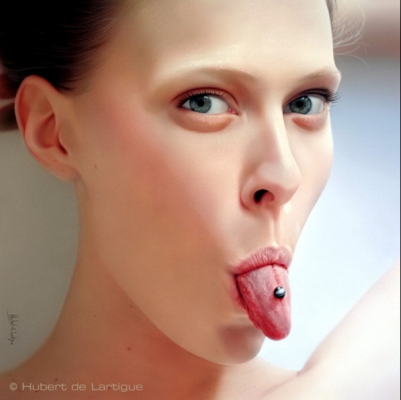 Facets of the talent of the master of realistic erotica Hubert de Lartigue