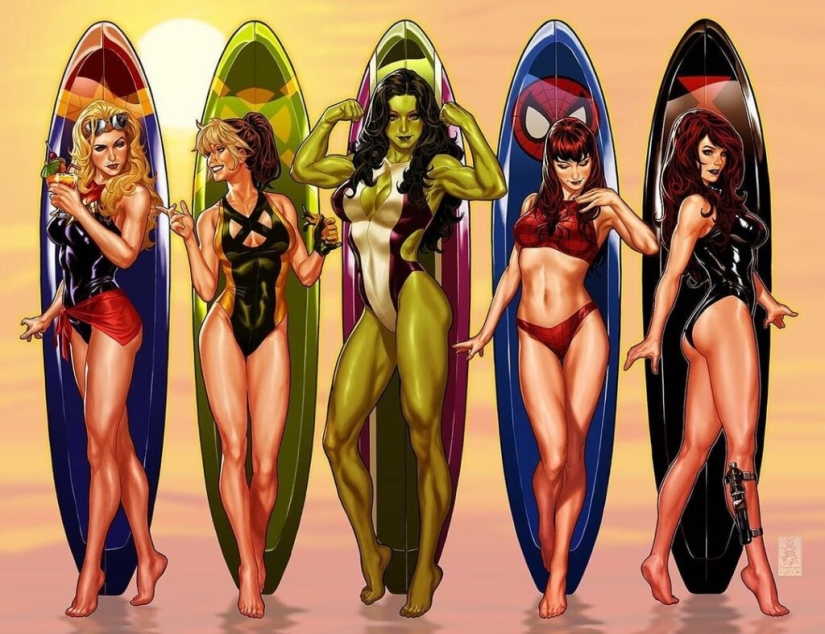 Fantastic works by Marvel Comics illustrator Mark Brooks