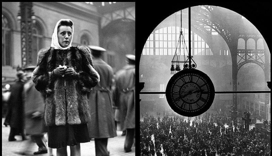 Farewell of an American woman. Pennsylvania Station. 1943