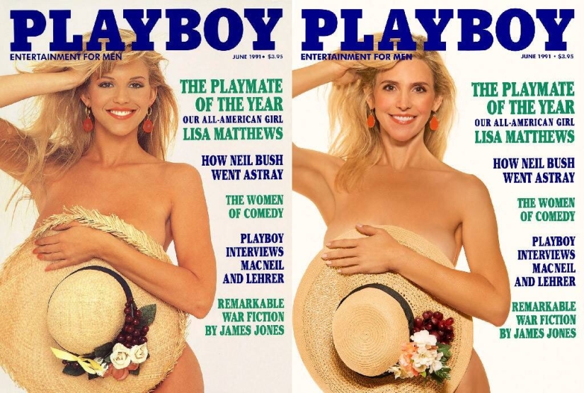 Fashion temptation never fades away: hot Babes recreated the iconic poses of the stars of Playboy