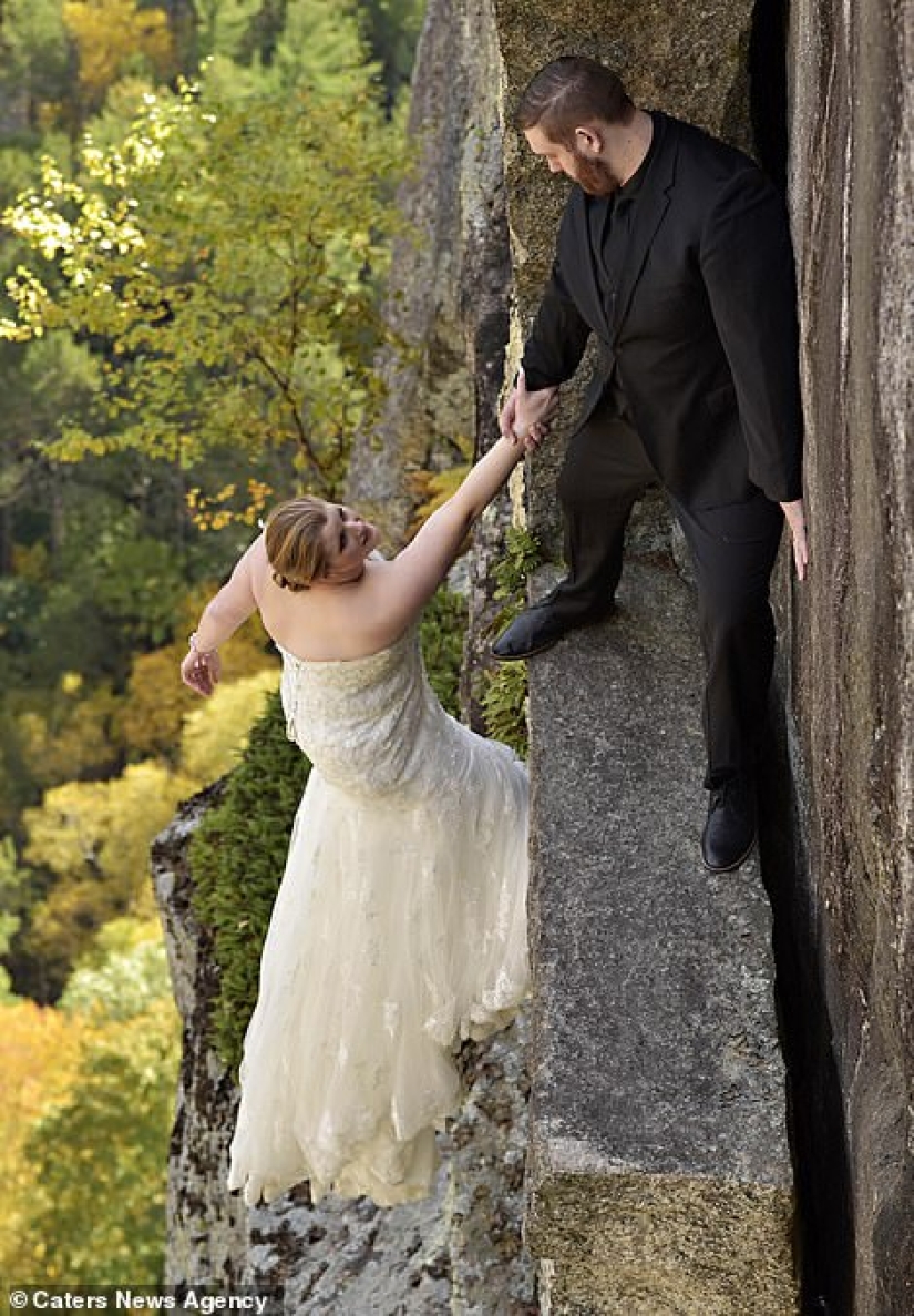 Fearless love: the wedding ceremony in the most extreme and unusual locations