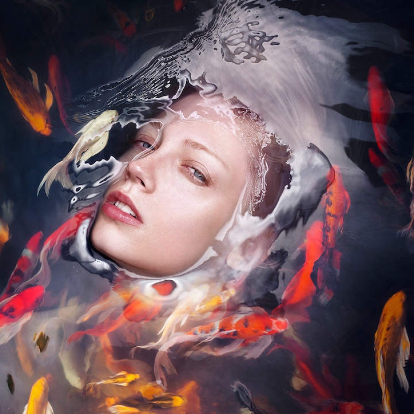 Femininity itself: underwater portraits of girls from the studio Staudinger+Franke