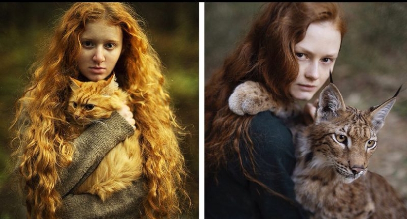 Fiery redhead beauty in the portraits of the St. Petersburg photographer Alexandra Bochkareva