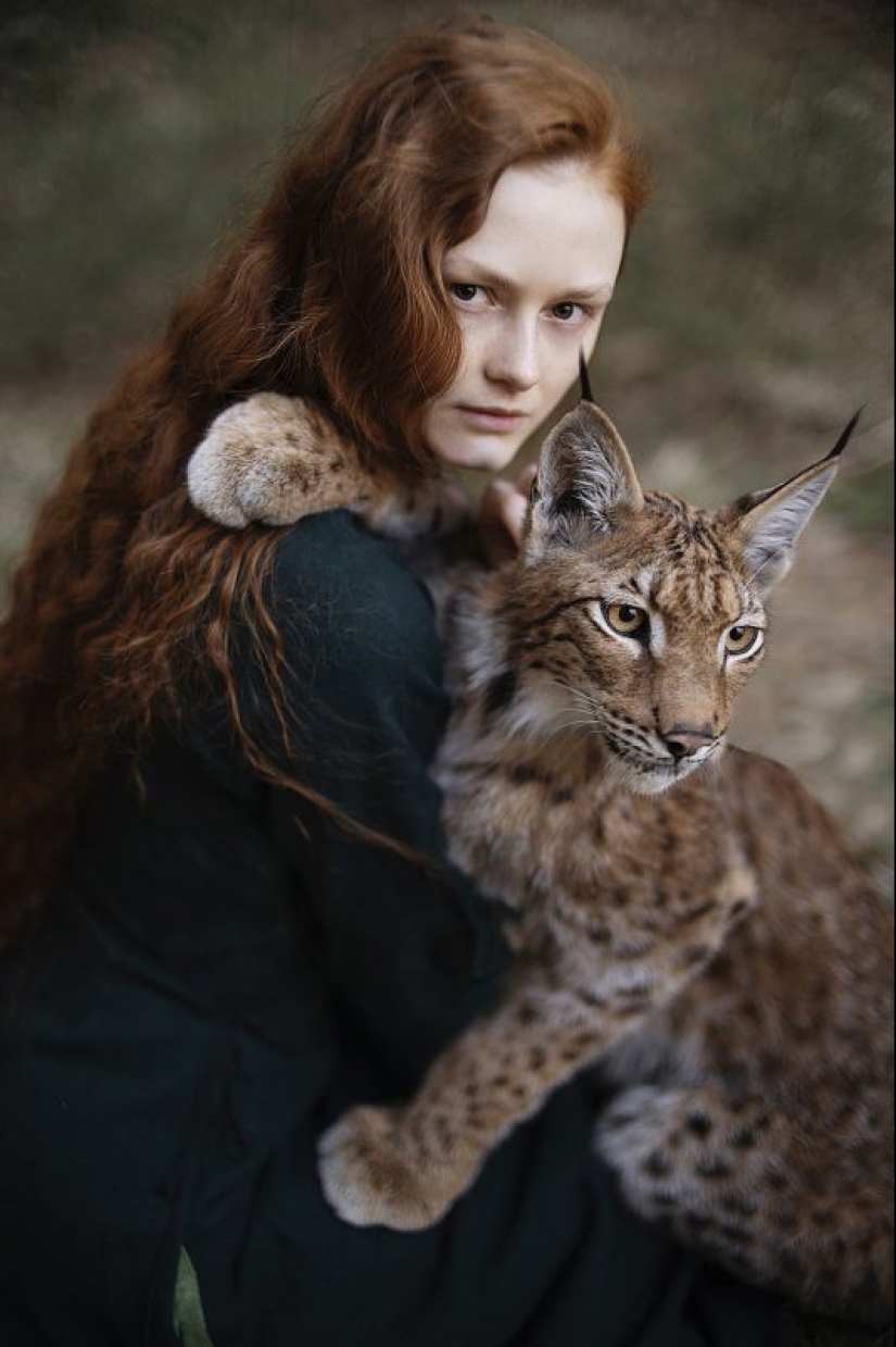 Fiery redhead beauty in the portraits of the St. Petersburg photographer Alexandra Bochkareva