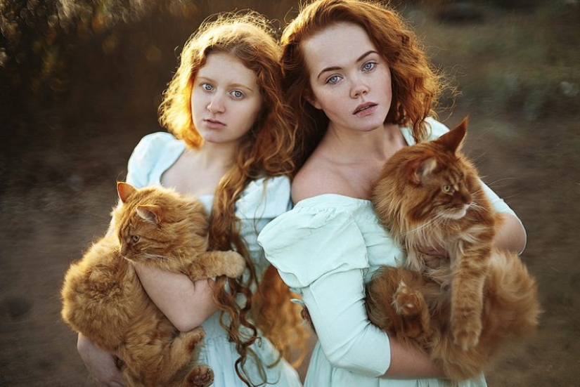 Fiery redhead beauty in the portraits of the St. Petersburg photographer Alexandra Bochkareva