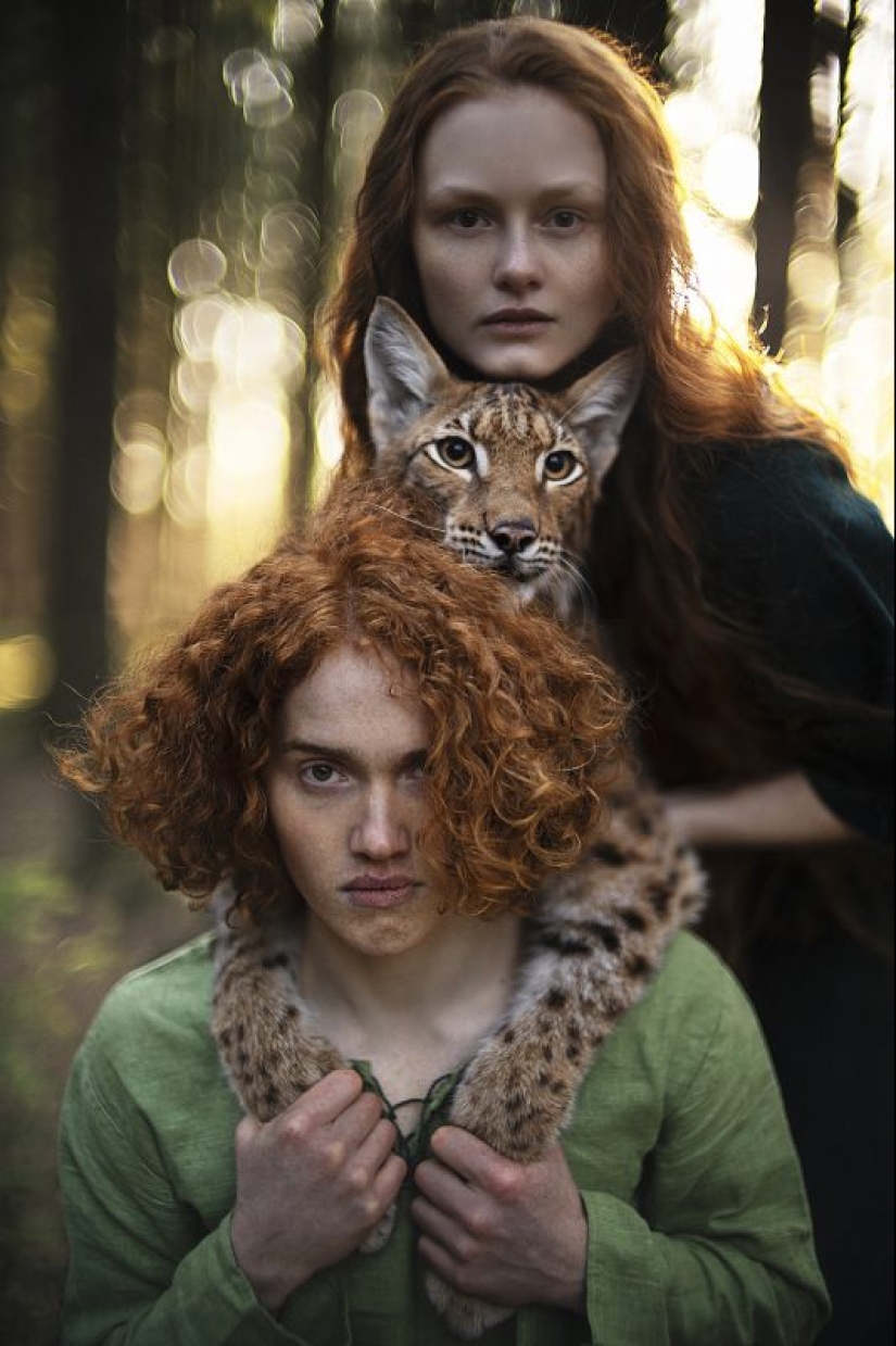 Fiery redhead beauty in the portraits of the St. Petersburg photographer Alexandra Bochkareva