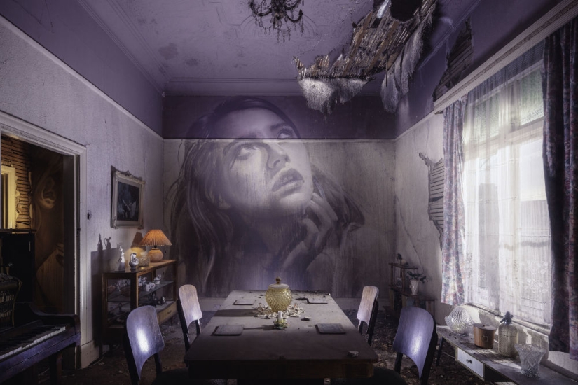 Fleeting beauty: portraits of women in abandoned houses