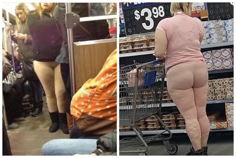 Flesh-colored leggings — the most terrible invention of fashion, and here 18 evidence