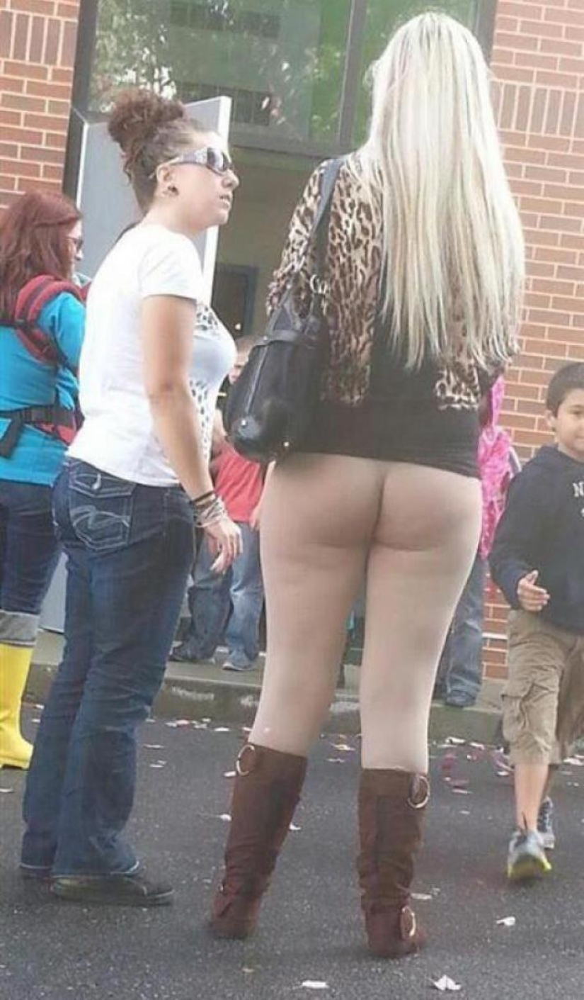 Flesh-colored leggings — the most terrible invention of fashion, and here 18 evidence