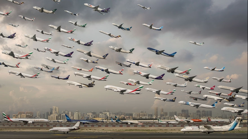 Flocks of iron birds: what traffic flows look like at airports around the world