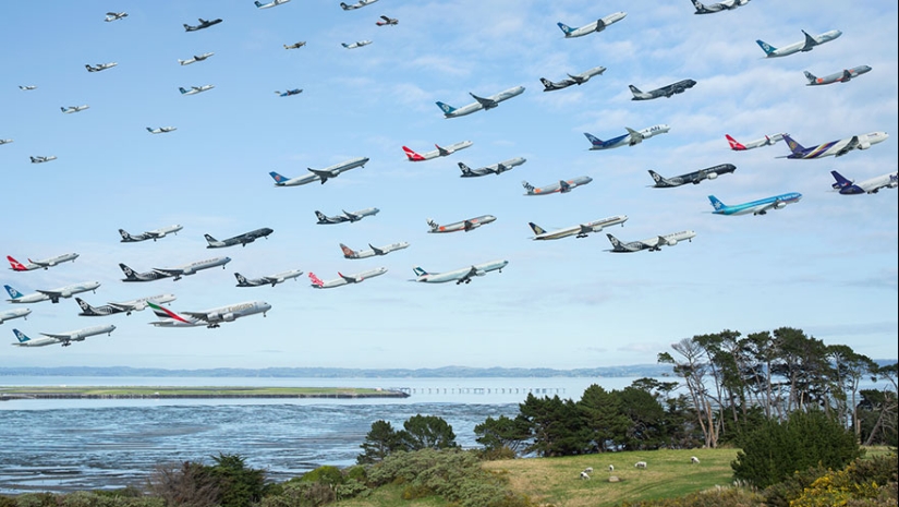 Flocks of iron birds: what traffic flows look like at airports around the world