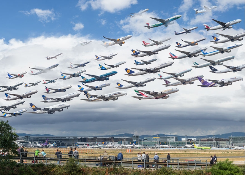 Flocks of iron birds: what traffic flows look like at airports around the world