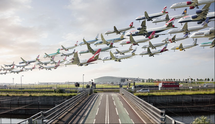 Flocks of iron birds: what traffic flows look like at airports around the world