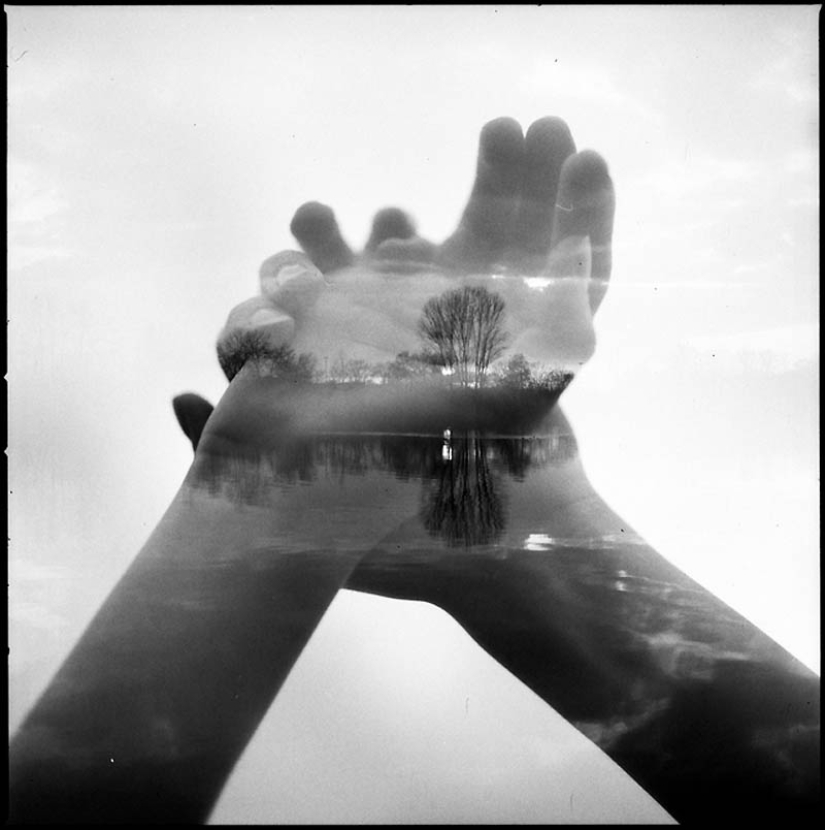 Florian Imgrund's analog photographs with double exposure