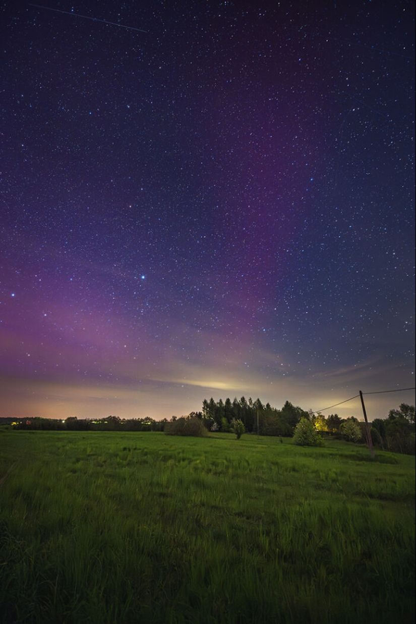 Fotografié el espectáculo cósmico más hermoso sobre Polonia y Eslovaquia