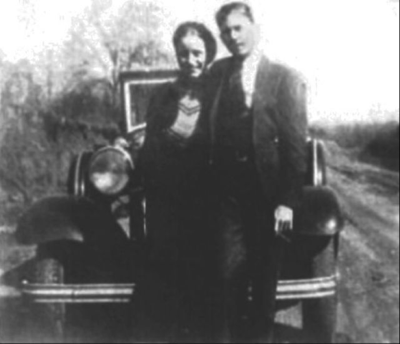 Fotos de la verdadera Bonnie y Clyde, tomadas en 1933