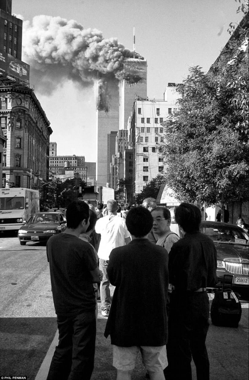 Fotos del británico Phil Penman, que estaba en la escena del ataque terrorista del 9/11